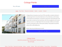 Tablet Screenshot of collegepointeapartments.com